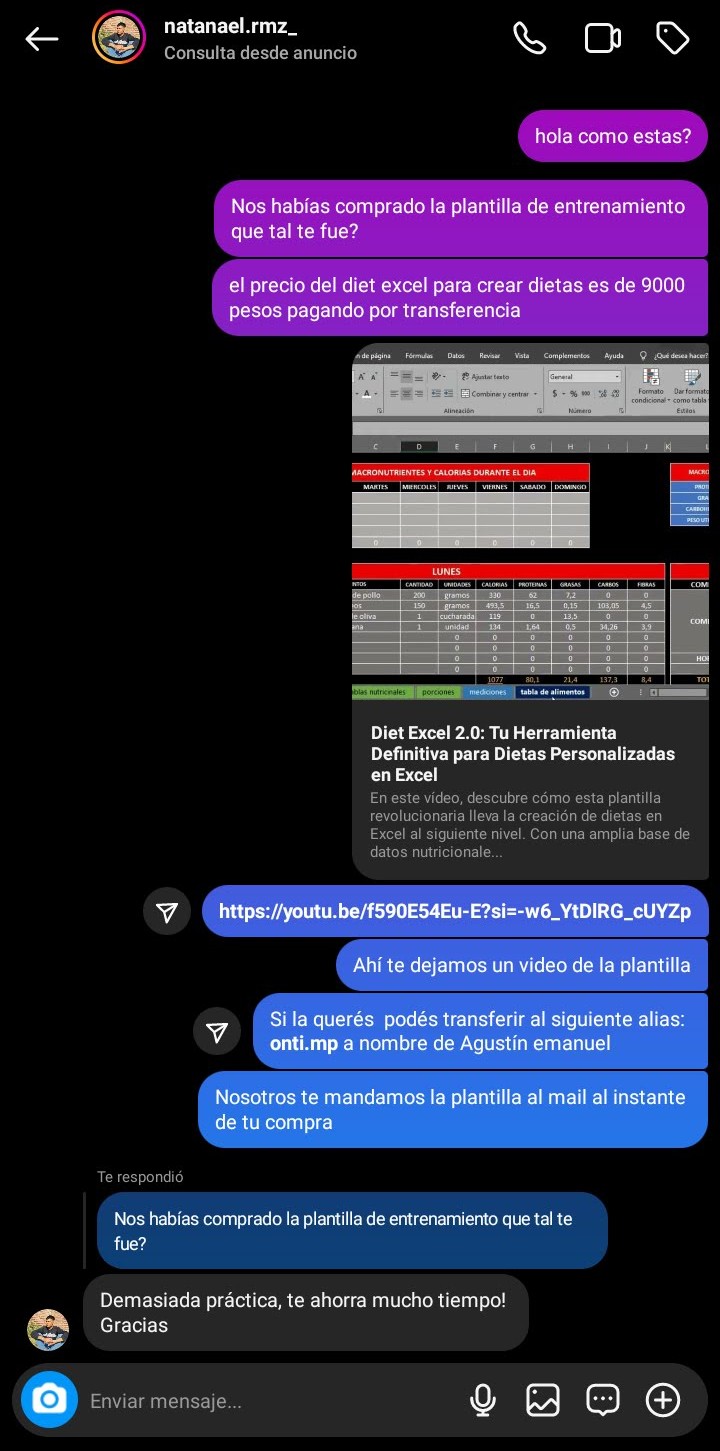 Conversación real con cliente Biotraining 1