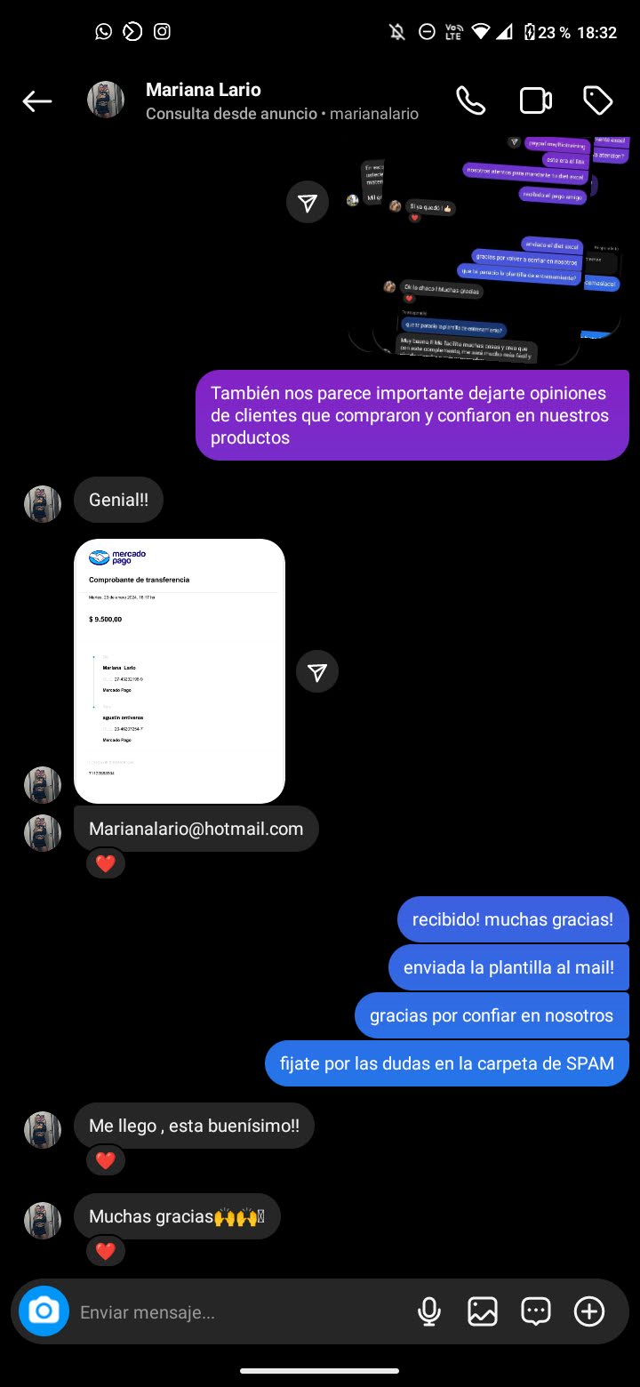 Conversación real con cliente Biotraining 8