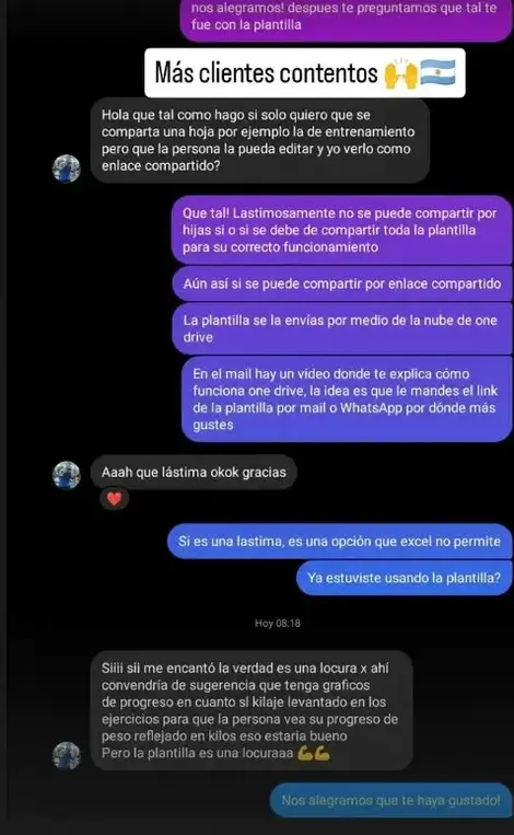 Historia de Instagram de cliente Biotraining 1