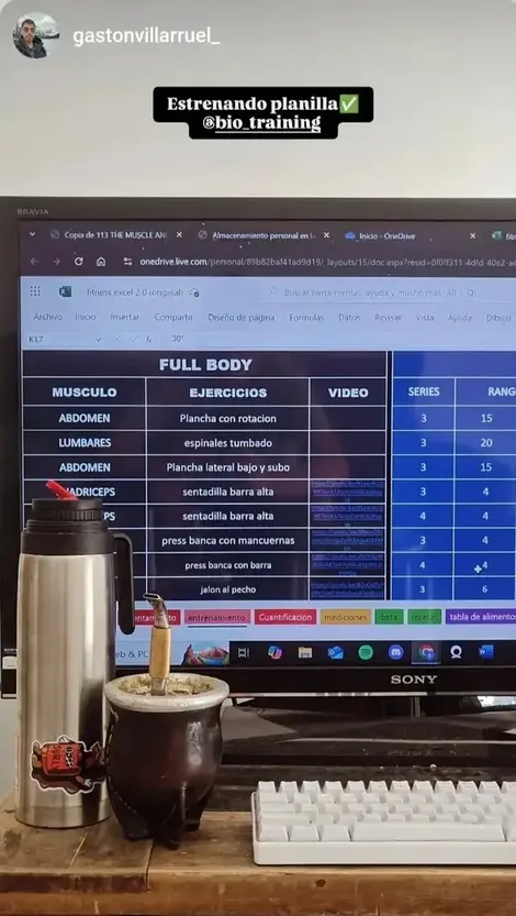 Historia de Instagram de cliente Biotraining 7